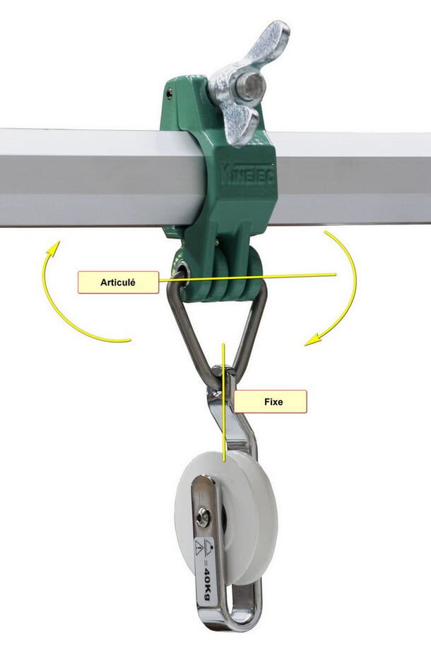 Poulie ouverte - charge 40kg 2 Poulie ouverte - charge 40kg - Image 2